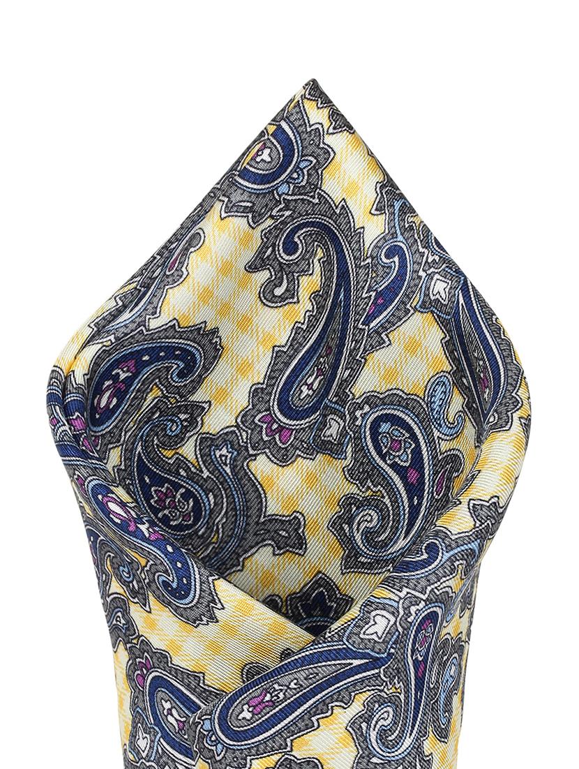 blue silk pocketsquare - 16737226 - Zoom Image - 2