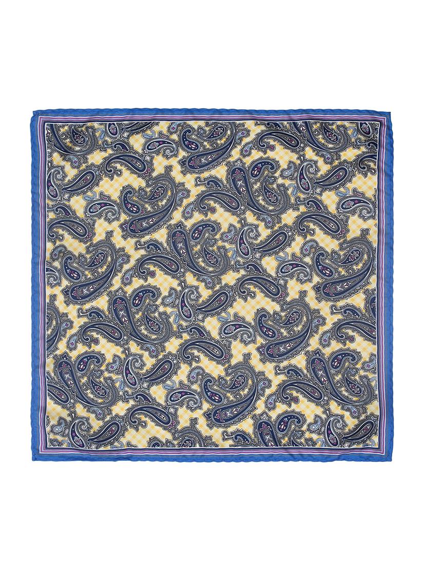 blue silk pocketsquare - 16737226 - Zoom Image - 4