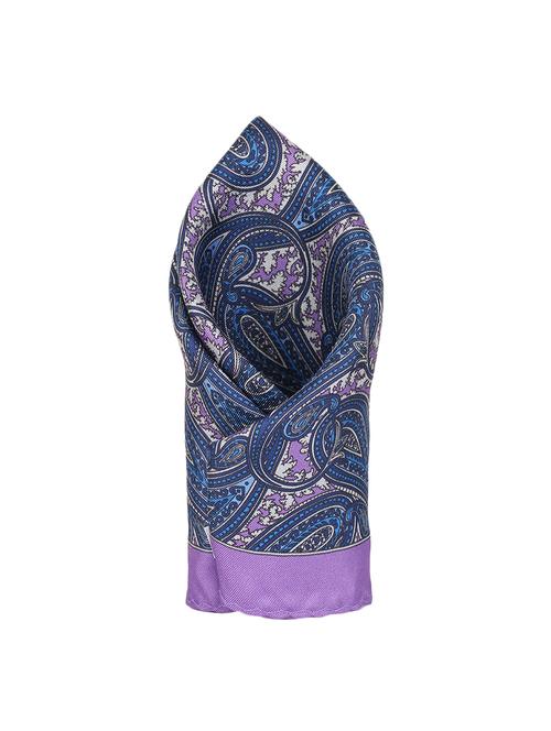 blue silk pocketsquare - 16737229 - Standard Image - 1