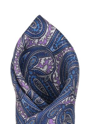 blue silk pocketsquare - 16737229 - Standard Image - 2