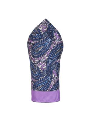 blue silk pocketsquare - 16737229 - Standard Image - 3