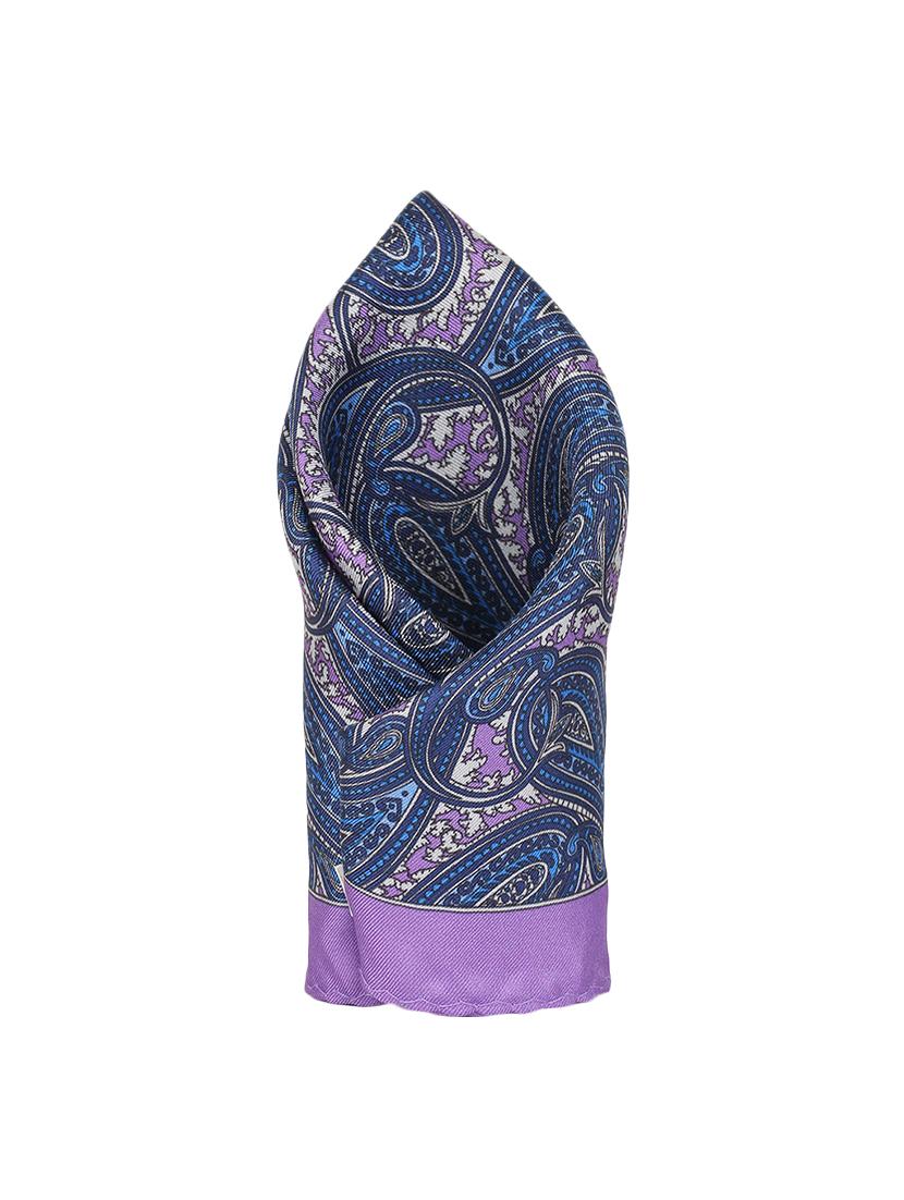 blue silk pocketsquare - 16737229 - Zoom Image - 1