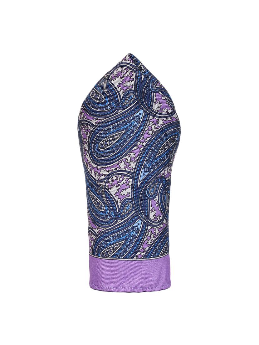 blue silk pocketsquare - 16737229 - Zoom Image - 3