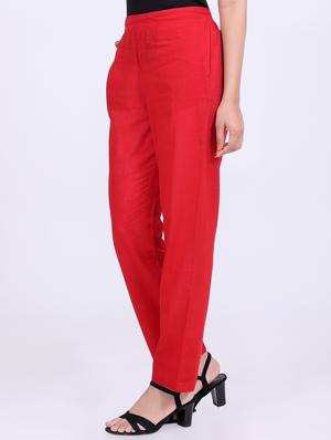 mid rise pocket detail flat front trouser - 16737251 - Standard Image - 2