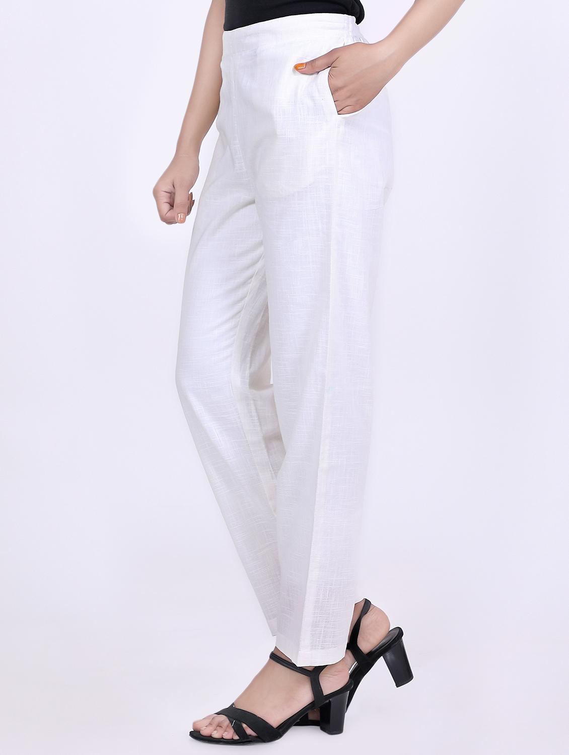 mid rise pocket detail flat front trouser - 16737254 - Zoom Image - 2