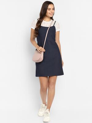 floral laced striped sheath dress - 16737274 - Standard Image - 4