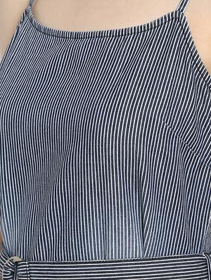 cami neck striped belted dress - 16737277 - Standard Image - 4