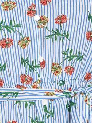 tie knot floral a-line dress - 16737283 - Standard Image - 5