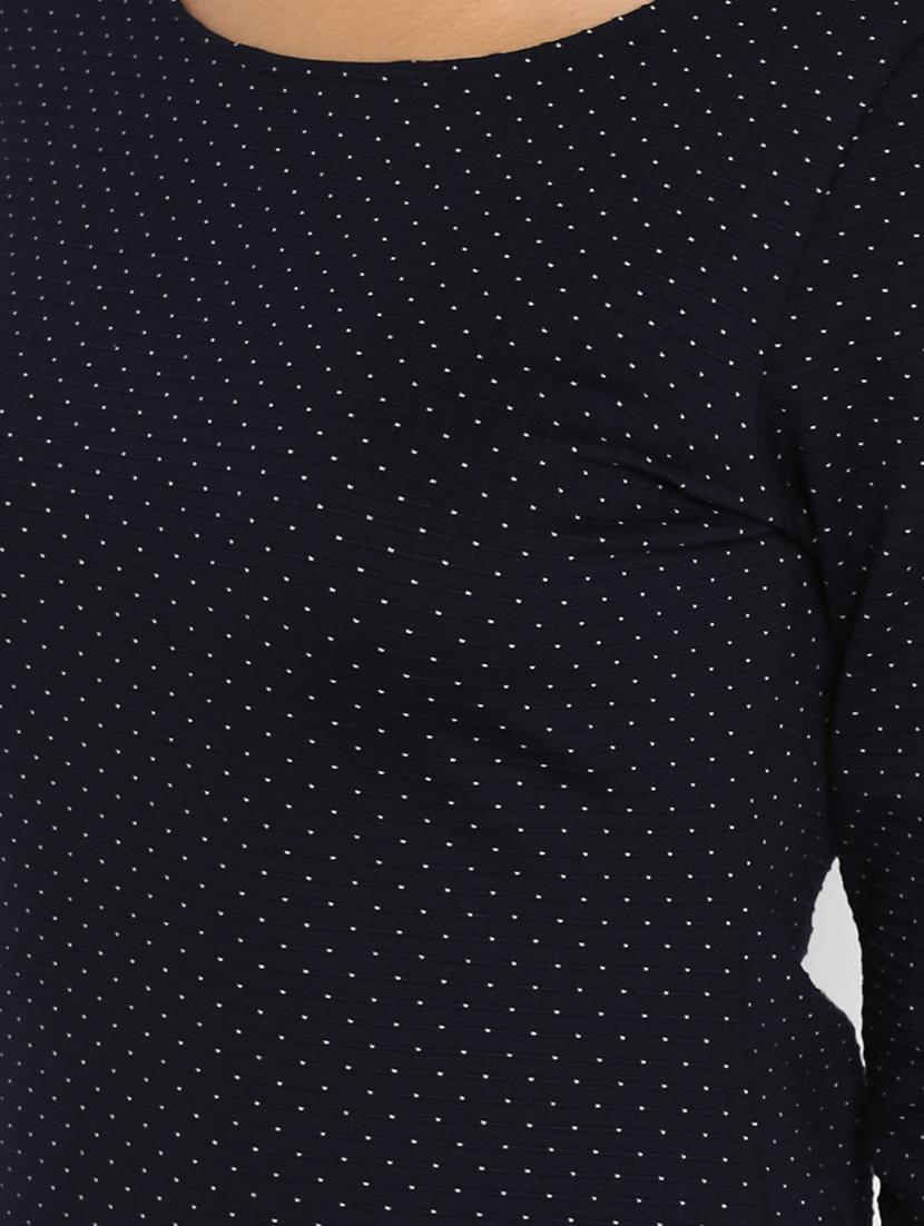 cutout back pin dots sheath dress - 16737286 - Zoom Image - 5