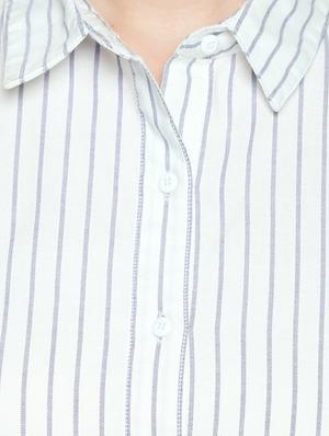 short sleeved striped boxy shirt - 16737475 - Standard Image - 5