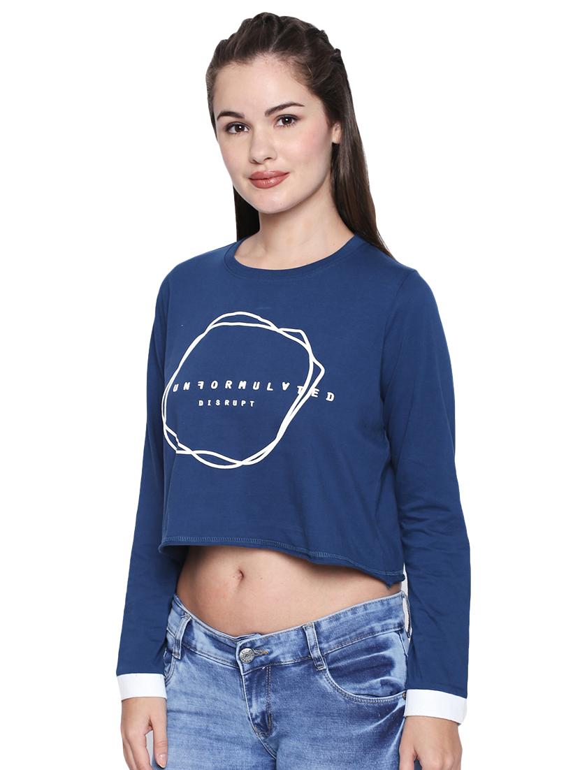 round neck quirky print boxy tee - 16737495 - Zoom Image - 2