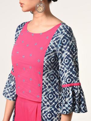 embroidered layered top pants set - 16737558 - Standard Image - 5