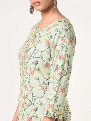 floral kurta pant set - 16737559 - Standard Image - 4