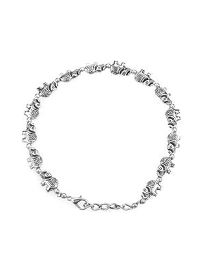 silver metal anklet and payal - 16737566 - Standard Image - 3