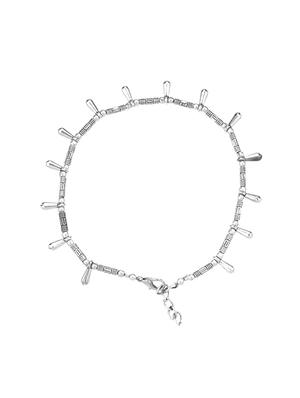 silver metal anklet and payal - 16737567 - Standard Image - 3