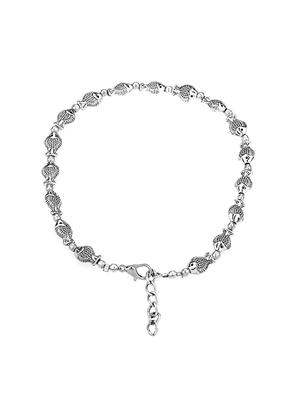 silver metal anklet and payal - 16737570 - Standard Image - 3