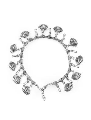 silver metal anklet and payal - 16737574 - Standard Image - 3
