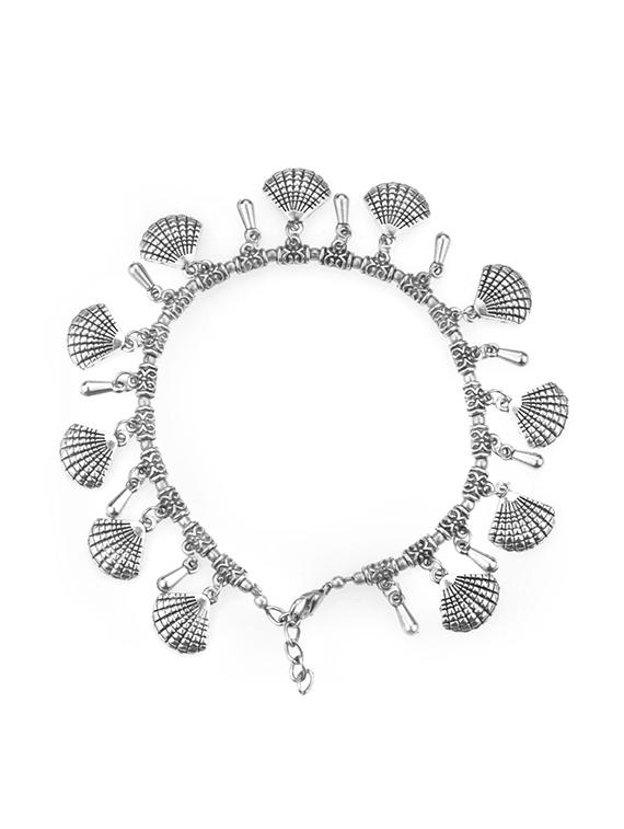 silver metal anklet and payal - 16737574 - Zoom Image - 3