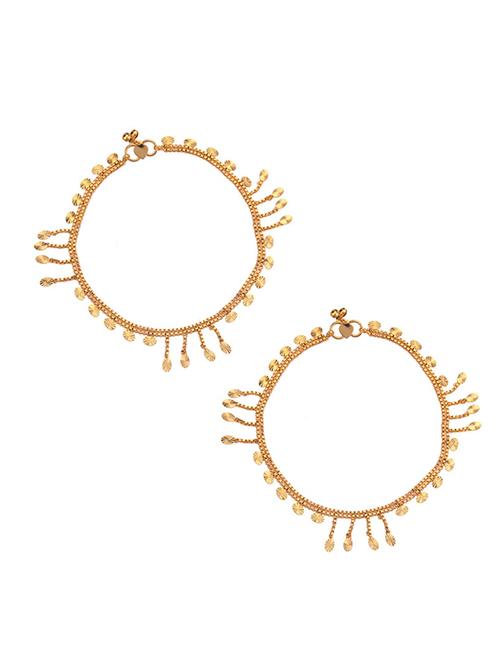 gold metal payal - 16737577 - Standard Image - 1