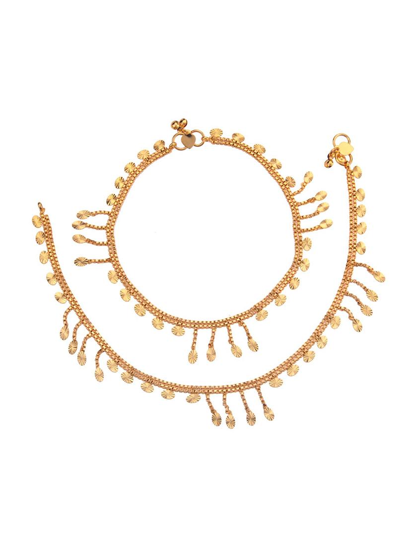 gold metal payal - 16737577 - Zoom Image - 2