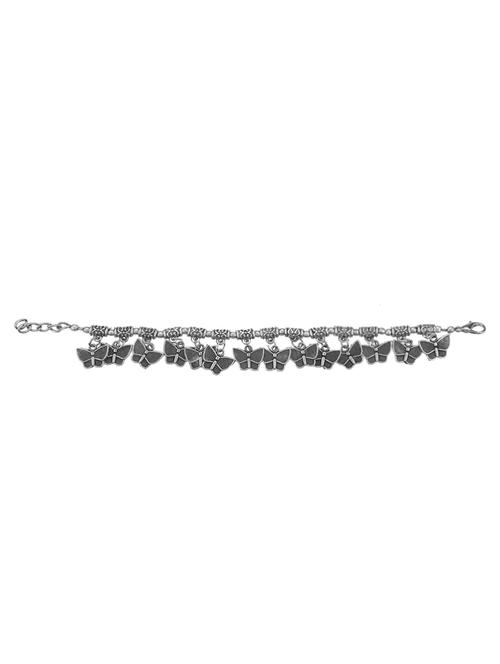 silver metal links bracelet - 16737608 - Standard Image - 1