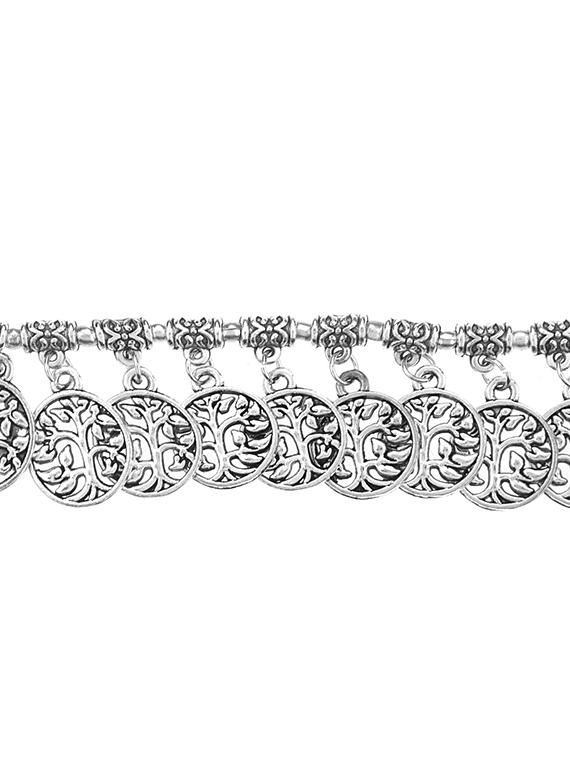 silver metal links bracelet - 16737611 - Zoom Image - 2
