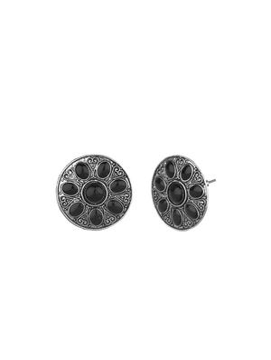 black metal studs earring - 16737618 - Standard Image - 2