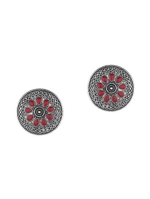 brown metal studs earring - 16737631 - Very Small Image - 1