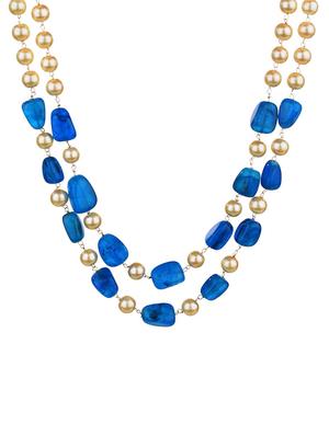 blue metal bridal necklace - 16737659 - Standard Image - 2