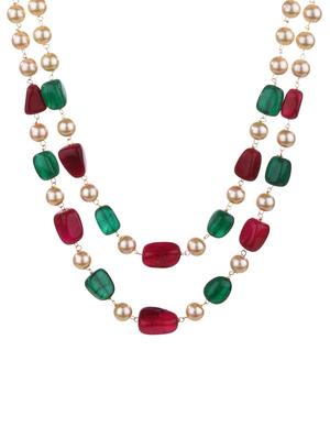 multi colored metal long necklace - 16737660 - Standard Image - 2