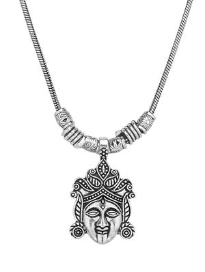 silver metal chain necklace - 16737664 - Standard Image - 3