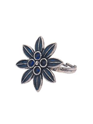 blue metal finger ring - 16737682 - Standard Image - 2