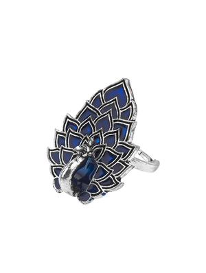 blue metal finger ring - 16737696 - Standard Image - 2