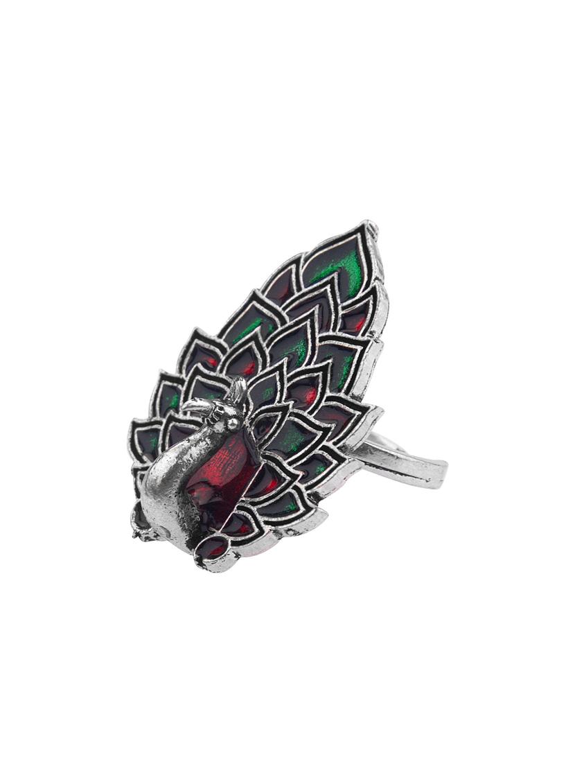 multi colored metal finger ring - 16737697 - Zoom Image - 2