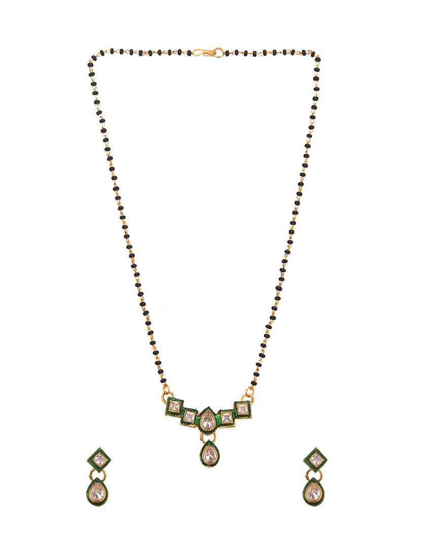 green beads mangalsutra - 16737710 - Zoom Image - 2