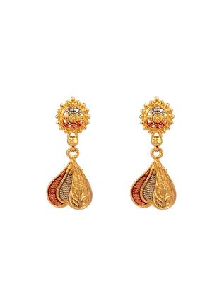 gold metal pendants and earring - 16737712 - Standard Image - 4