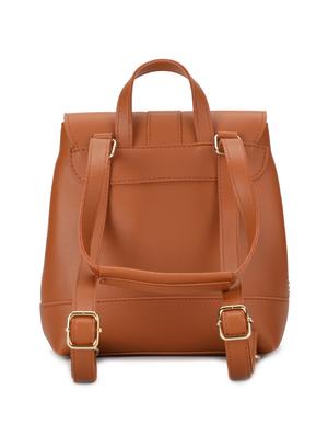 brown leatherette (pu) regular backpack - 16737957 - Standard Image - 2