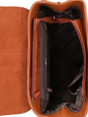 brown leatherette (pu) regular backpack - 16737957 - Standard Image - 3