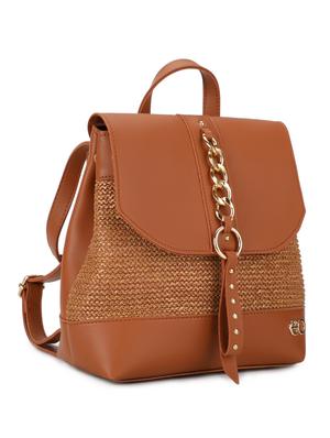 brown leatherette (pu) regular backpack - 16737957 - Standard Image - 4