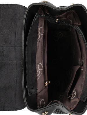 black leatherette (pu) regular backpack - 16737959 - Standard Image - 3