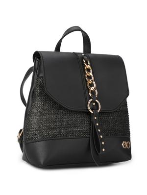 black leatherette (pu) regular backpack - 16737959 - Standard Image - 4