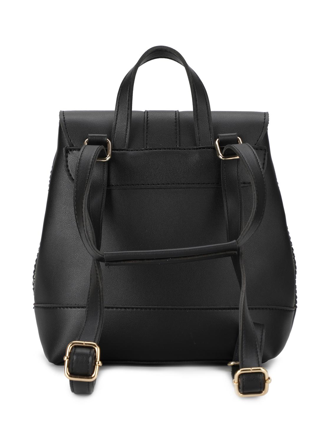 black leatherette (pu) regular backpack - 16737959 - Zoom Image - 2
