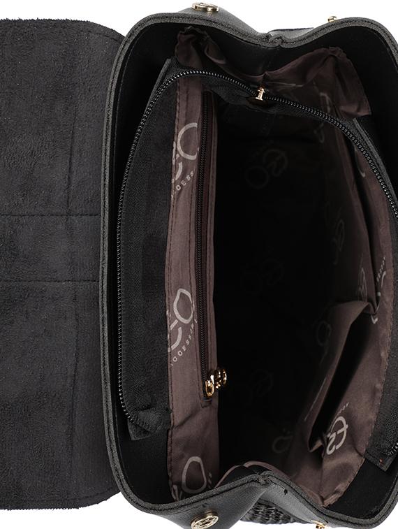 black leatherette (pu) regular backpack - 16737959 - Zoom Image - 3