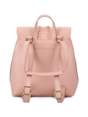 pink leatherette (pu) regular backpack - 16737960 - Standard Image - 2
