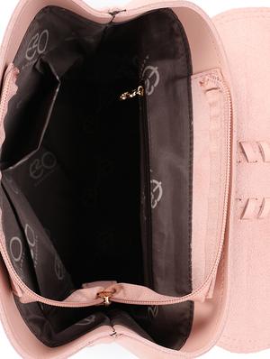 pink leatherette (pu) regular backpack - 16737960 - Standard Image - 3