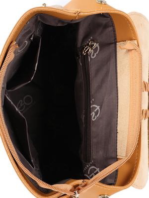 yellow leatherette (pu) regular backpack - 16737961 - Standard Image - 3
