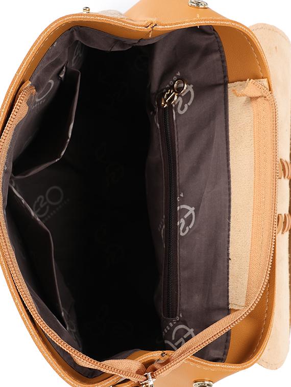 yellow leatherette (pu) regular backpack - 16737961 - Zoom Image - 3