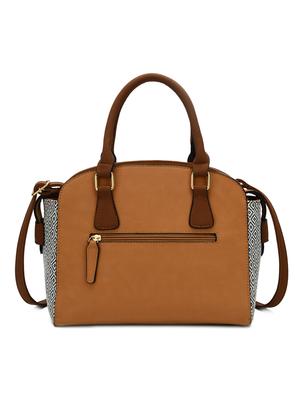 brown leatherette (pu) regular handbag - 16737973 - Standard Image - 2