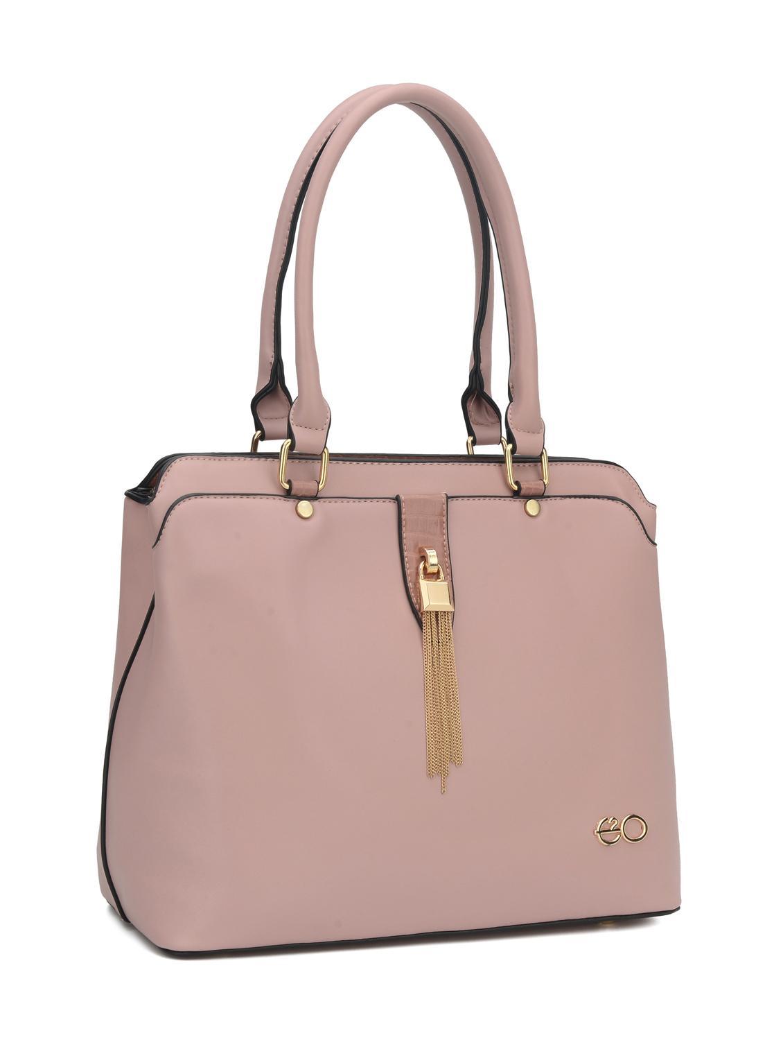 pink leatherette (pu) regular handbag - 16737984 - Zoom Image - 4