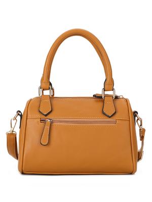 brown leatherette (pu) regular handbag - 16737991 - Standard Image - 2